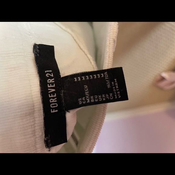 FOREVER 21 WHITE CORDUROY SKIRT - Picture 4 of 4